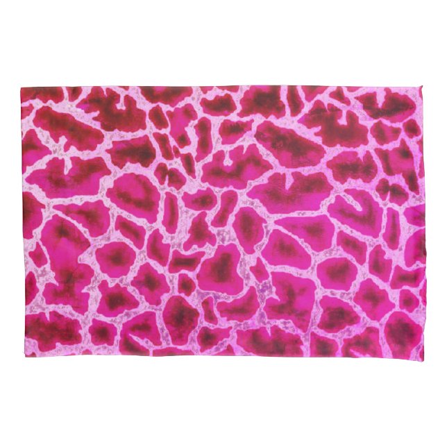 Rosa Giraffe drucken Kissenbezug (Vorderseite)