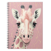 Rosa Giraffe-Notebook