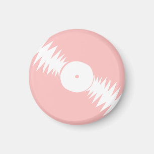 Rosa Girly Groovy 70er des Vinylrekordalbums Magnet