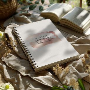 Rosa girly roségoldenes modernes stilvolles Ihr Lo Notizbuch