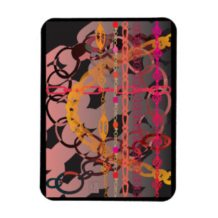 Rosa Glieder Magnet
