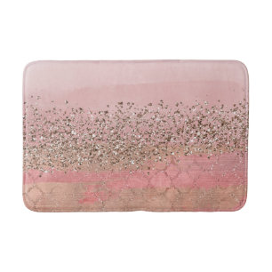 Rosa Glitter-Blush-Marokkanische-Indische-Prinzess Badematte