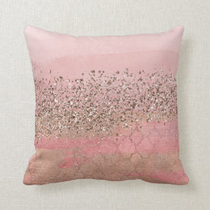 Rosa Glitter-Blush-Marokkanische-Indische-Prinzess Kissen