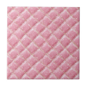 Rosa Glitter-Harlekin-Glamour Fliese