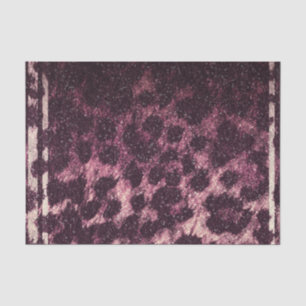 Rosa Glitter Leopard Gepard Tierdruck Exotisch Seidenpapier