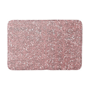 Rosa Glitter Roségold Rouge Glamour Funkeln Badematte