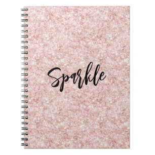 Rosa Glitterfunkeln   Notizblock