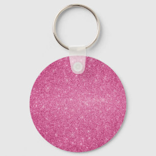 Rosa Glittersterne Schlüsselanhänger