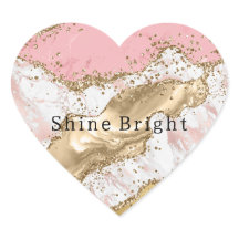 Rosa Glitzer aus weißem Marmor