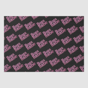 Rosa Glitzer Boss Babe Seidenpapier