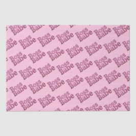 Rosa Glitzer Boss Babe Seidenpapier