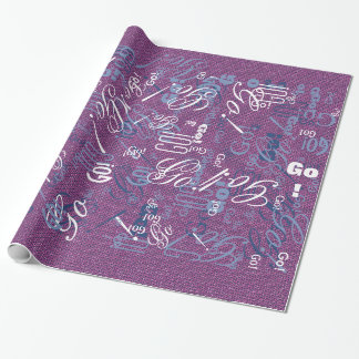Rosa Glitzer Chevrons Strick Muster drucken Geschenkpapier