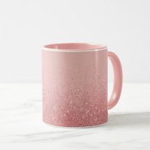 Rosa Glitzer Combo-Tasse