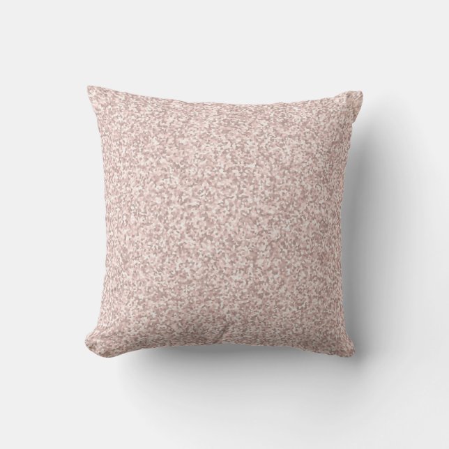 Rosa Glitzer Girly Princess Kissen (Vorderseite)