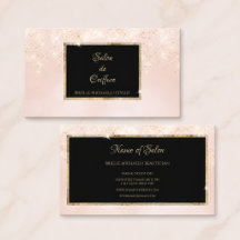 Rosa Glitzer Glam Elegantes Schwarzes Meer