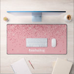 Rosa Glitzer Glam mit Ihrem Hashtag Schreibtischunterlage<br><div class="desc">Pink Glitzer Glam mit Ihrem Hashtag Schreibtisch Mat</div>