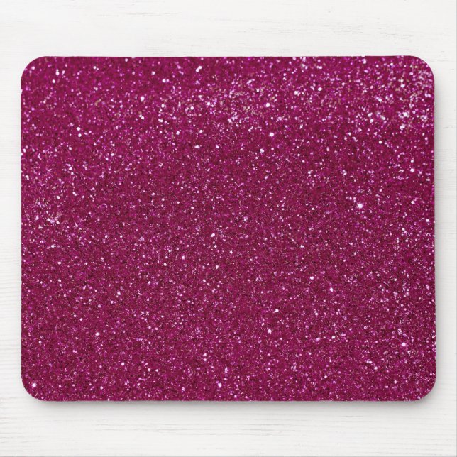 Rosa Glitzer-Glitzern Mousepad (Vorne)