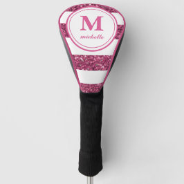 Rosa Glitzer | Golf | personalisiert NAME monogram Headcover