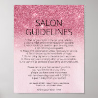 Rosa Glitzer Haarsalon Covid Gesundheit Sicherheit