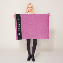 Rosa Glitzer, Hintergrund des Glitzer, Ihr Name Fleecedecke