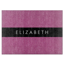 Rosa Glitzer, Hintergrund des Glitzer, Ihr Name Schneidebrett