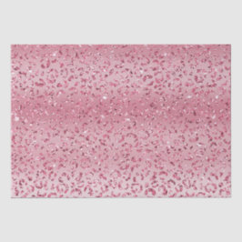 Rosa Glitzer Leopard Ombre Seidenpapier