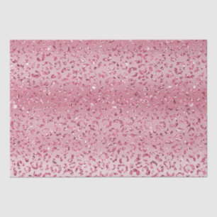 Rosa Glitzer Leopard Ombre Seidenpapier