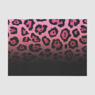 Rosa Glitzer Leopard Print Seidenpapier