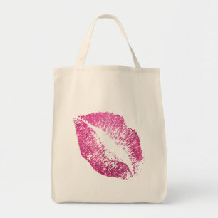 Rosa Glitzer Lippen #2 Tragetasche