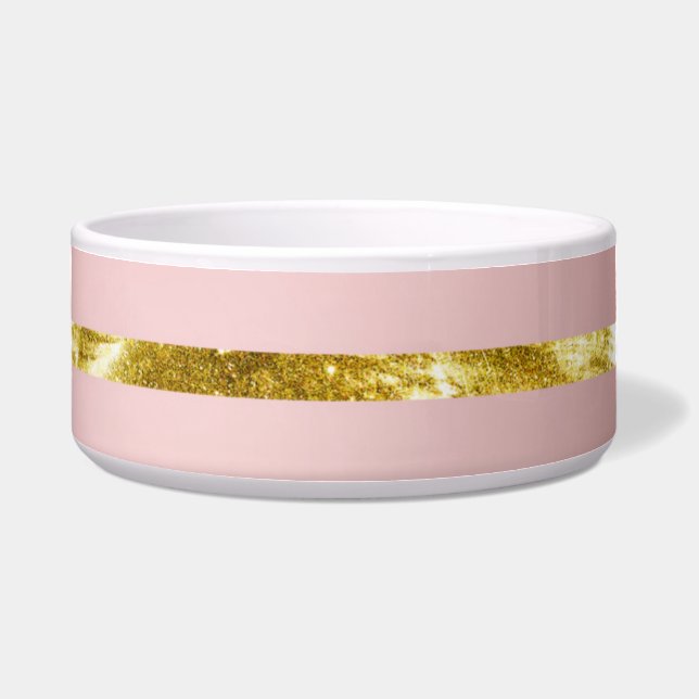 rosa Glitzer Napf (Vorderseite)