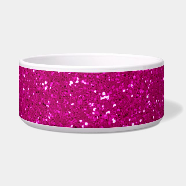 Rosa Glitzer Napf (Vorderseite)