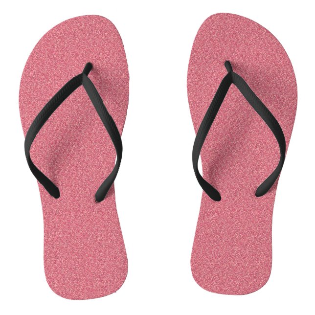 Rosa Glitzer Print Metallic Wedding Bräutigam Flip Flops (Fußbett)