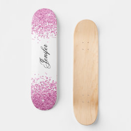 Rosa Glitzer Skateboard