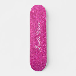 Rosa Glitzer Skateboard