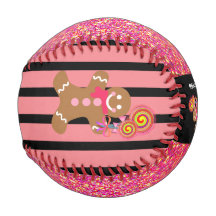 Rosa Glitzer Sparkle Gingerbread Girl Personalisie