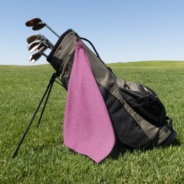 Rosa Glitzer, Sparkle, Hintergrund des Glitzer Golfhandtuch (Gras)