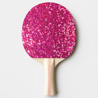 Rosa Glitzer Tischtennis Schläger
