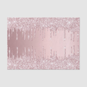 Rosa Glitzer Tropfen Girl-Luxus Seidenpapier