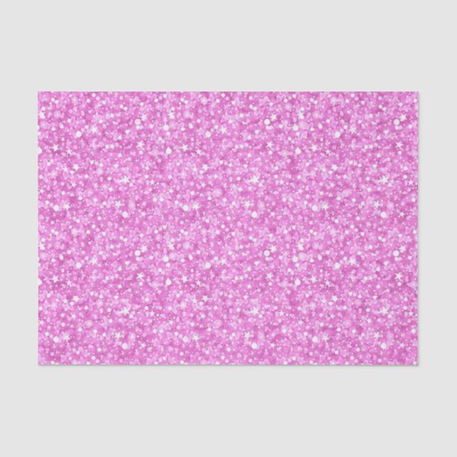 Rosa Glitzer und Glitzern Seidenpapier (Vorderseite)
