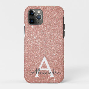 Rosa-Glitzer und Sparklogramm Case-Mate iPhone Hülle