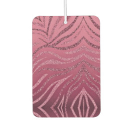 Rosa Glitzer Zebra Streifen Autolufterfrischer