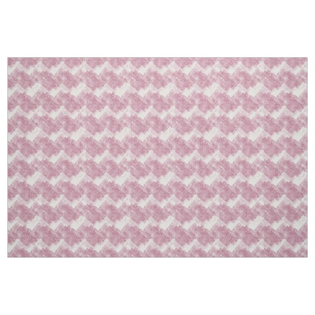 Rosa Glitzern auf Weiß. Stoff (Fat Quarter (45,7 x 55,9 cm))