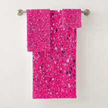 Rosa Glitzern Terrazzo Print