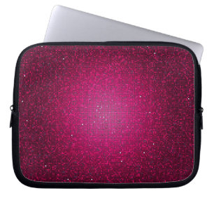 Rosa Glitzersequin-Discoglitz-schützender Fall Laptopschutzhülle
