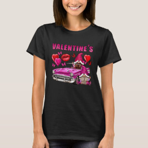 Rosa Gnome Lastwagen Ballons Ladungen Von Liebe We T-Shirt