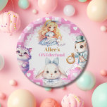 Rosa Gold Alice im Wunderland Geburtstags-Tee-Part Pappteller<br><div class="desc">Fügen Sie Ihrem Tee-Party eine Touch Peitsche hinzu mit unseren "Pink Gold Alice im Wunderland Birthday Tea Party Paper Teller". Erleben Sie die bezaubernde Welt des Wunderlandes mit diesen charmanten Tellern aus Papier, mit reizvollen Rosa- und Goldakzenten und skurrilen Illustrationen, die von Alice's Abenteuern inspiriert wurden. Von den merkwürdigen Charakteren...</div>