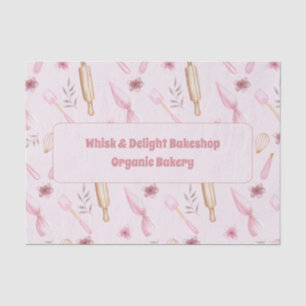 Rosa & Gold Backen & Backen Utensidische Bäckerei Seidenpapier
