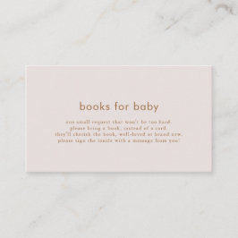 Rosa Gold-Bücher für die Kinderkarte Begleitkarte