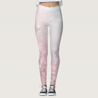 Rosa Gold Floral Marmor Leggings