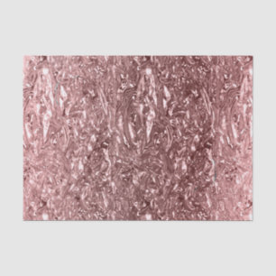Rosa Gold Flüssig Chrom Metallic Chic Glam Party Seidenpapier